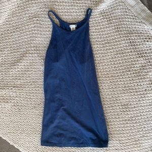 Steel Blue Halter Top